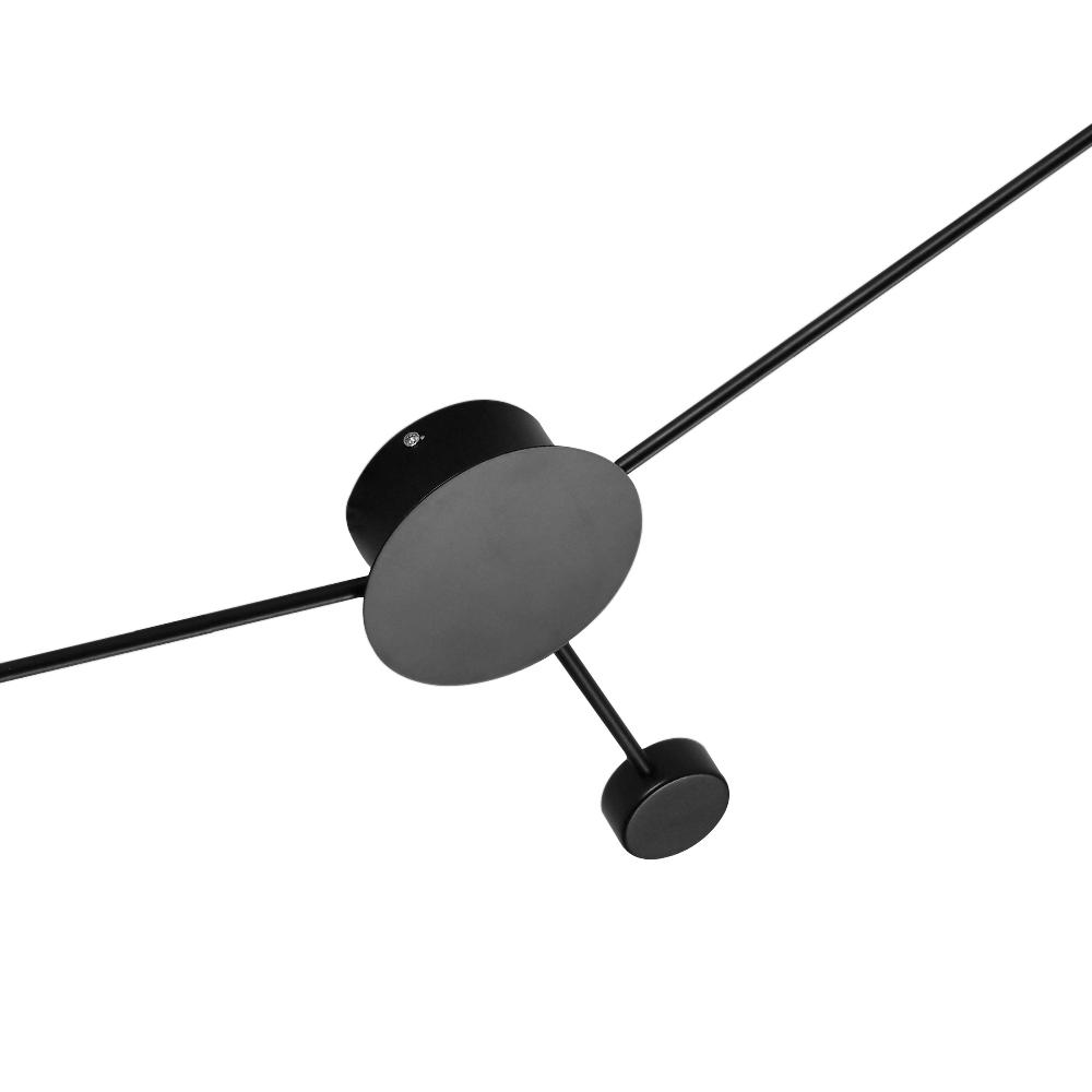 Gloruvya Contemporary Black LED Metal Wall Light