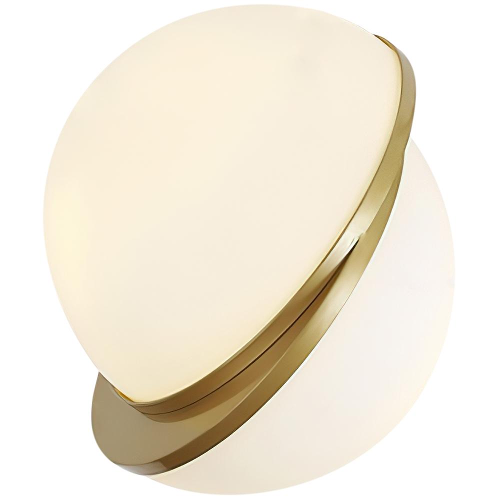 Waegnuvyt Sliced Globe White Metal Pendant Light