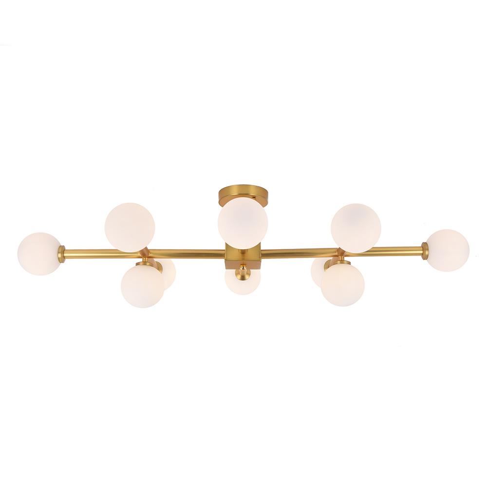 Himinulix Sputnik Glass Semi Flush Mount Chandelier