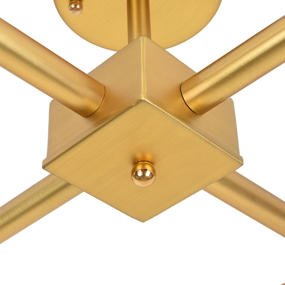 Himinulix Sputnik Glass Semi Flush Mount Chandelier