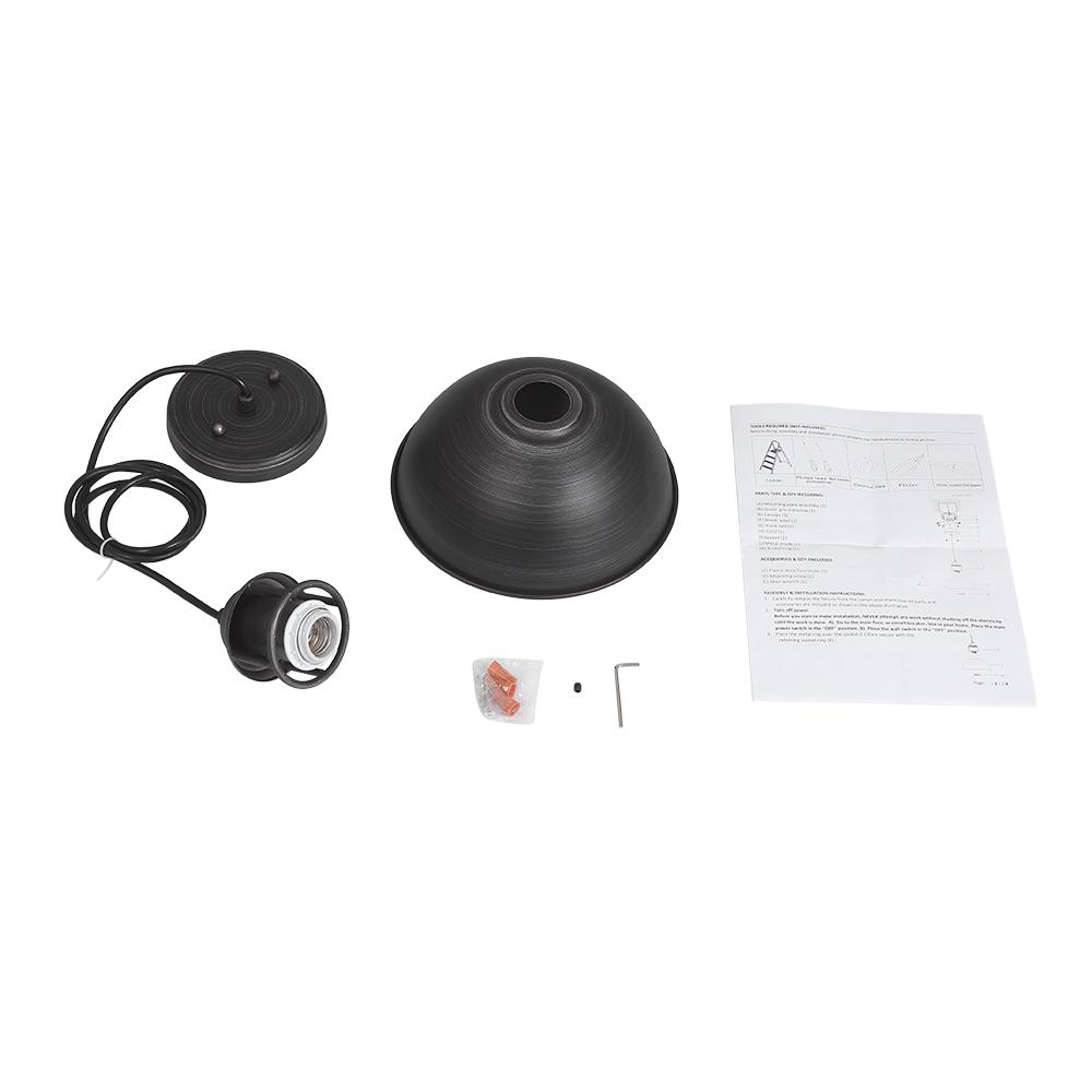 Vesino Industrial Metal Dome Pendant Light