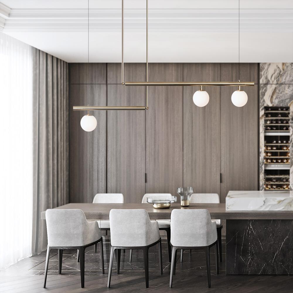 Sifjar Minimalist Linear Glass Chandelier