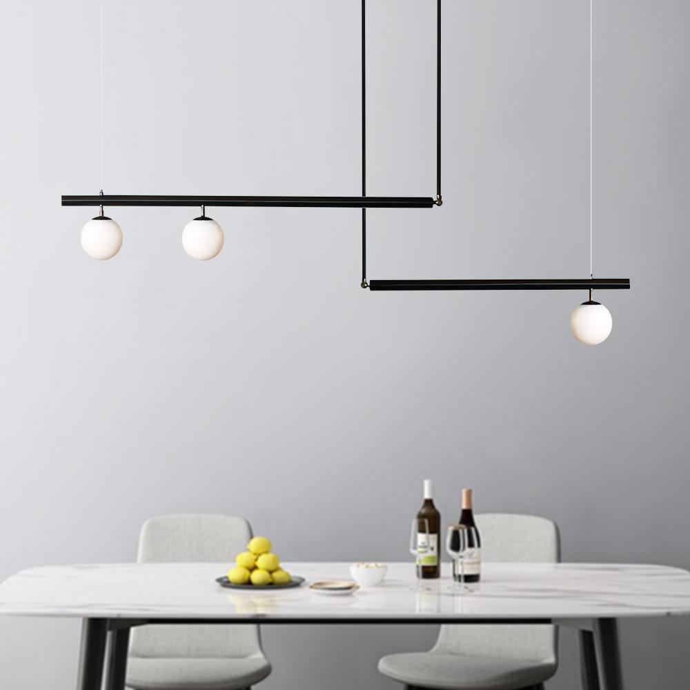 Sifjar Minimalist Linear Glass Chandelier