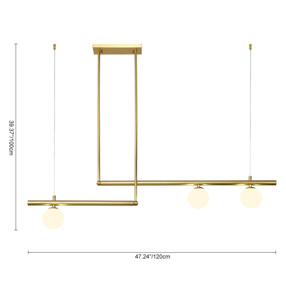 Sifjar Minimalist Linear Glass Chandelier