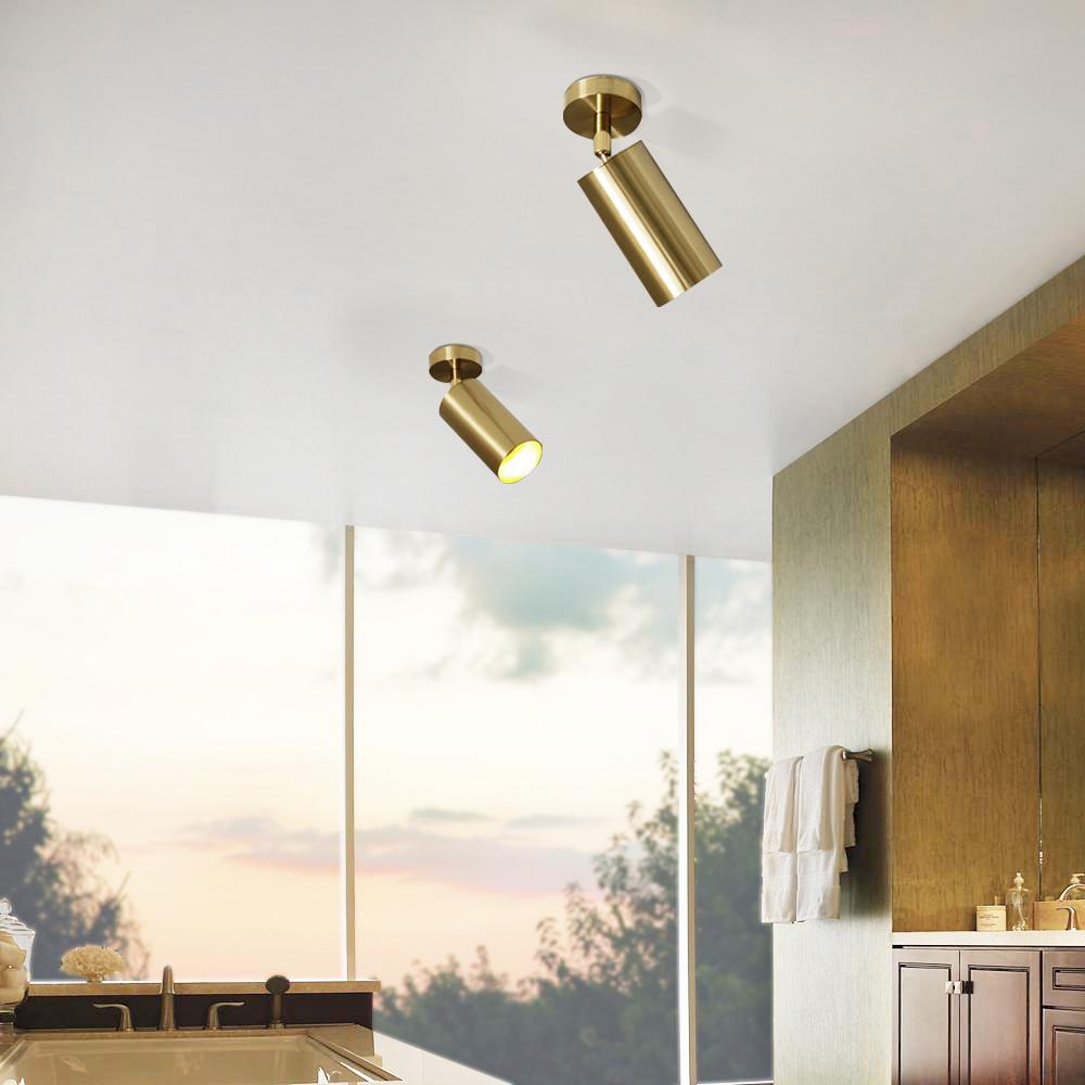 Oden Mid-century Minimalist Metal Ceiling Spotlight