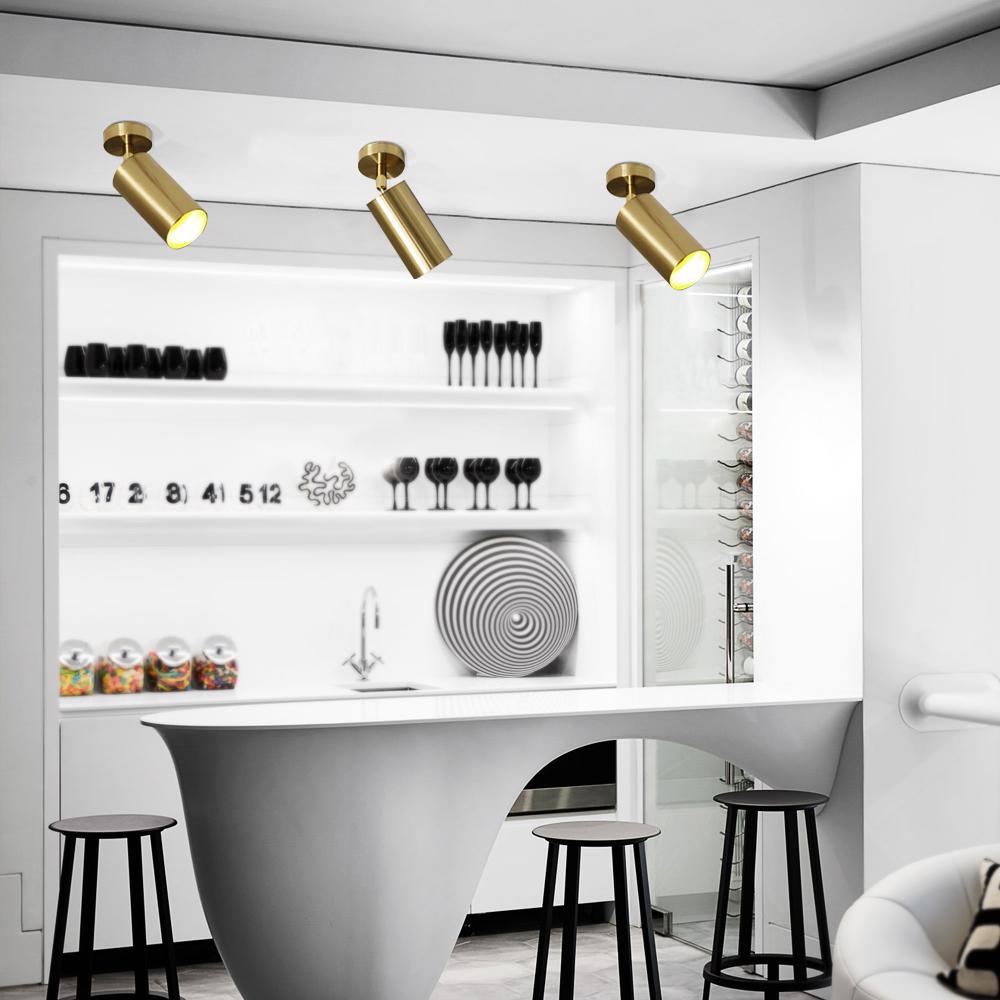 Oden Mid-century Minimalist Metal Ceiling Spotlight