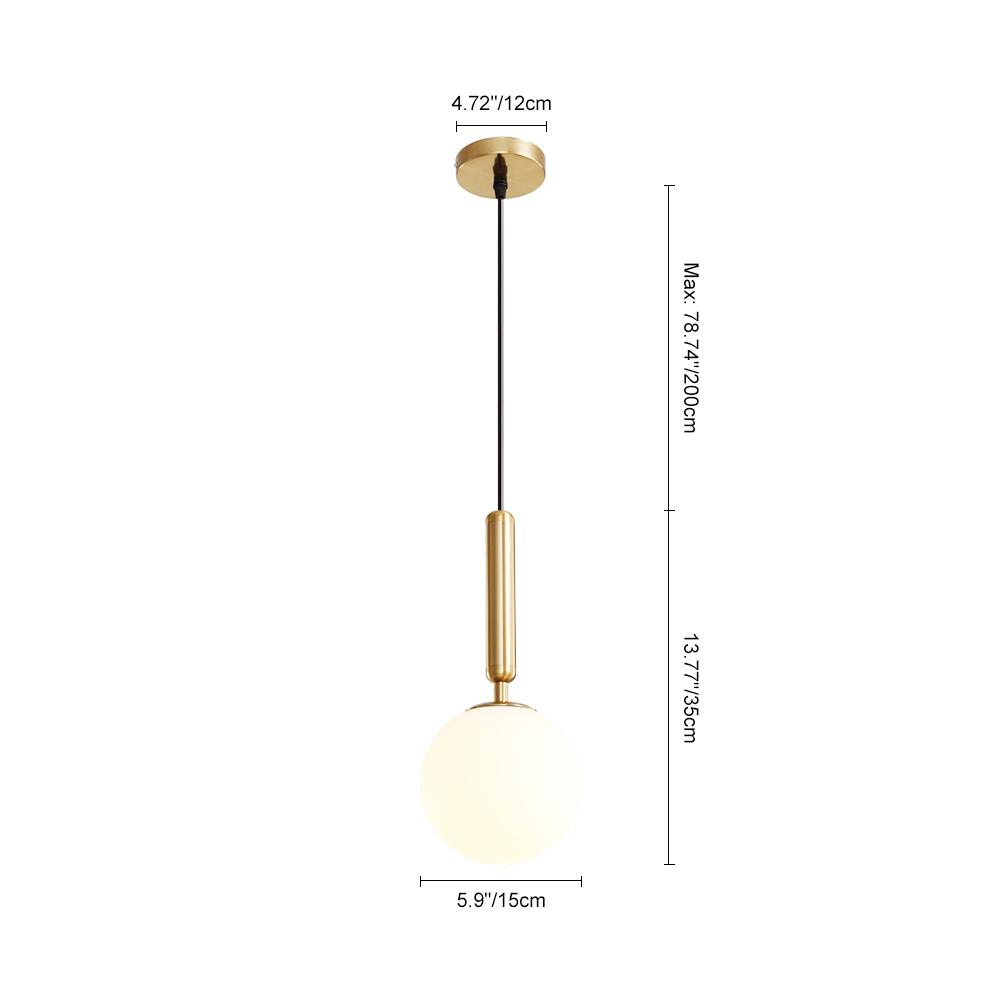 Ljoma Mid-century Minimalist Glass Pendant Light