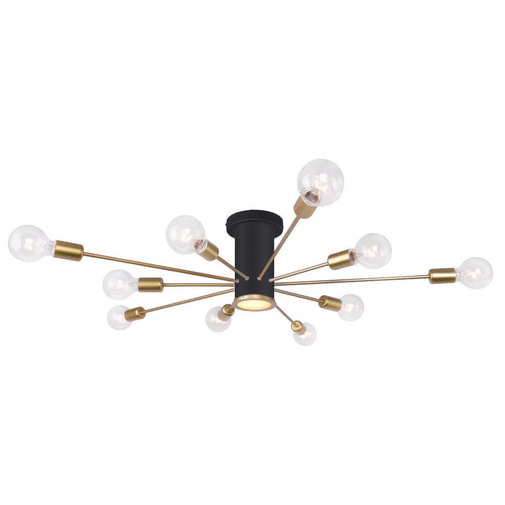 Ljosalf Mid-Century Metal Flush Mount Ceiling Light - Lamp Copper