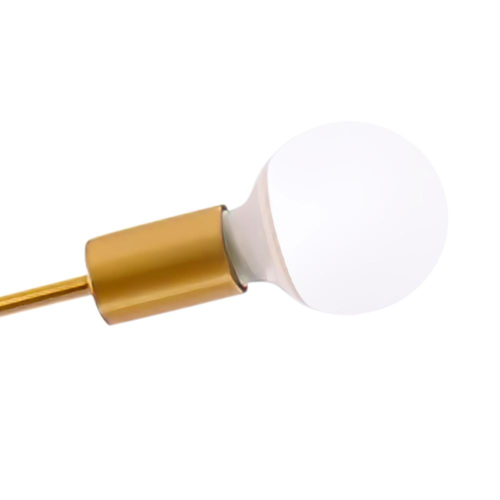 Ljosalf Mid-Century Metal Flush Mount Ceiling Light - Lamp Copper