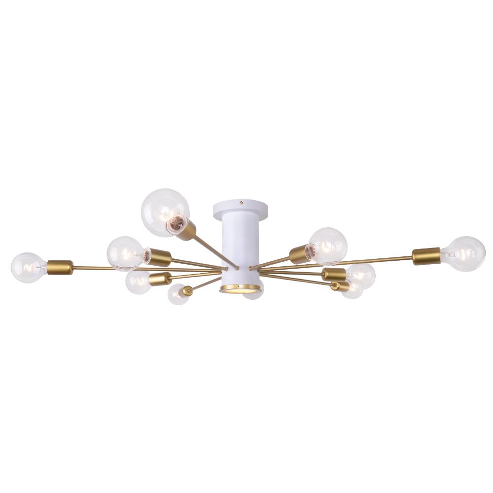 Ljosalf Mid-Century Metal Flush Mount Ceiling Light - Lamp Copper