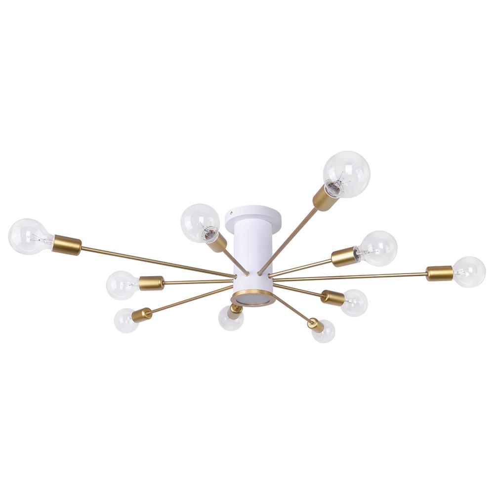 Ljosalf Mid-Century Metal Flush Mount Ceiling Light - Lamp Copper