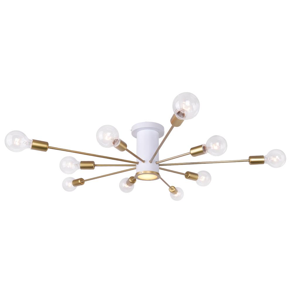 Ljosalf Mid-Century Metal Flush Mount Ceiling Light - Lamp Copper