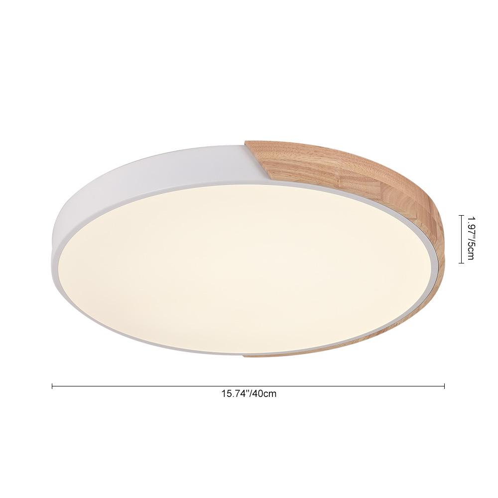Tinduli Minimalist LED Metal Flush Mount Drum Light