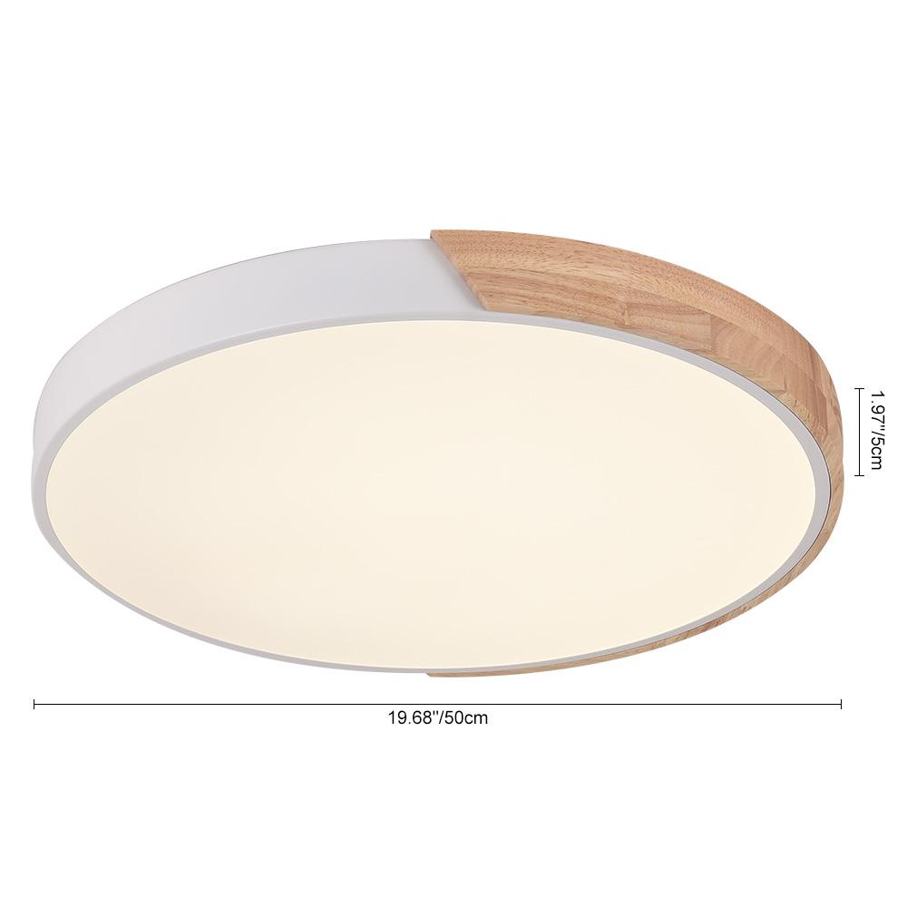 Tinduli Minimalist LED Metal Flush Mount Drum Light