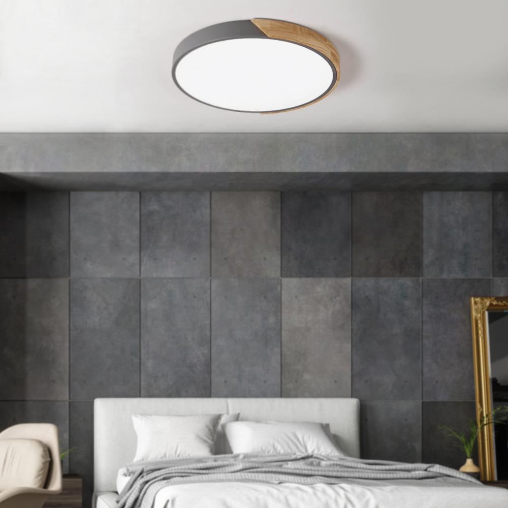 Tinduli Minimalist LED Metal Flush Mount Drum Light