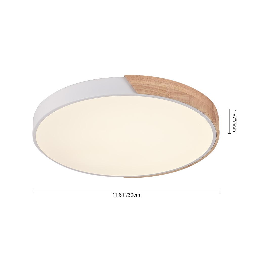 Tinduli Minimalist LED Metal Flush Mount Drum Light