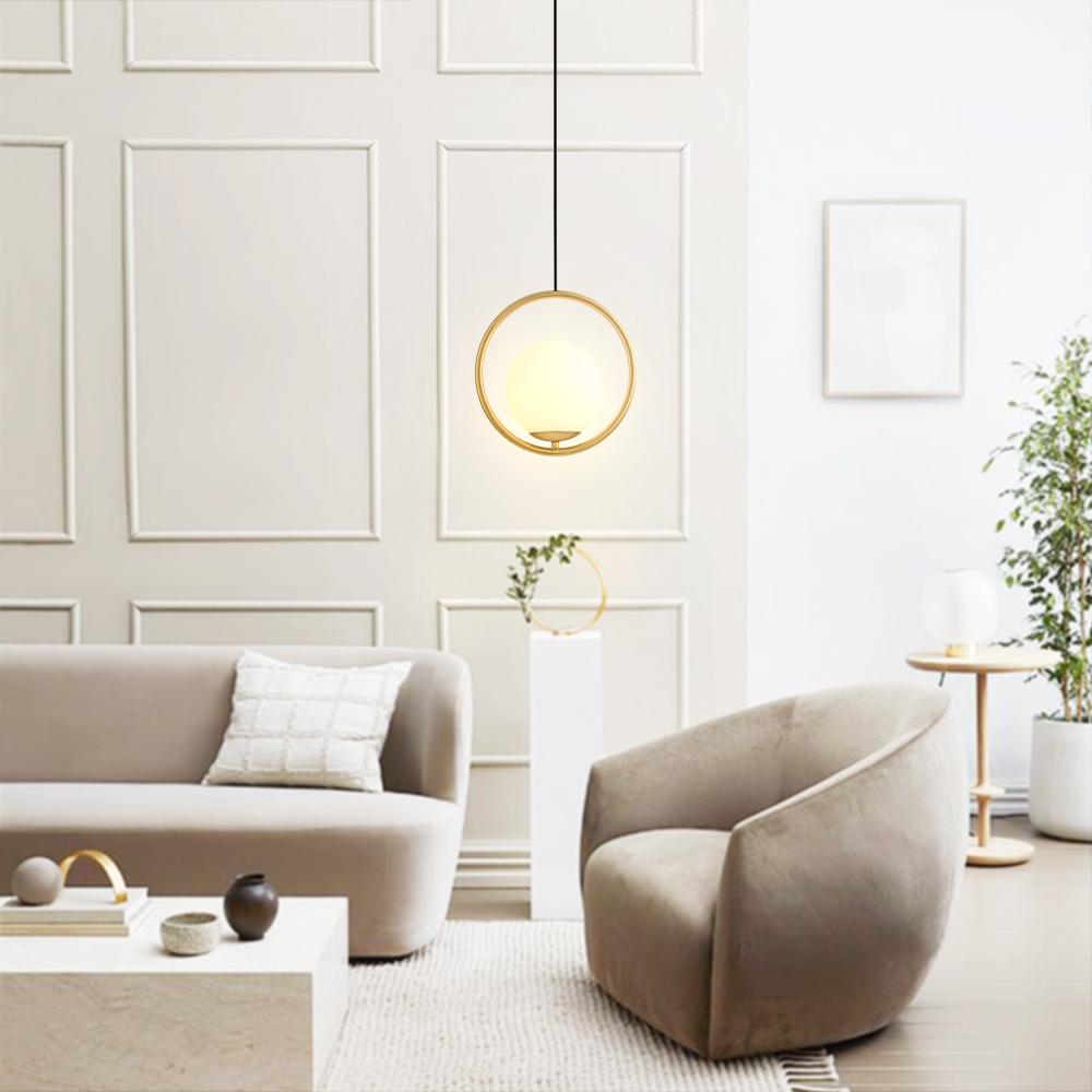 Qvistuva Modern Globe Metal Pendant Light