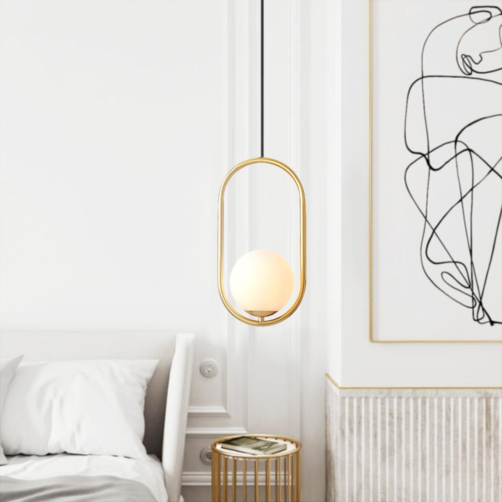 Qvistuva Modern Globe Metal Pendant Light