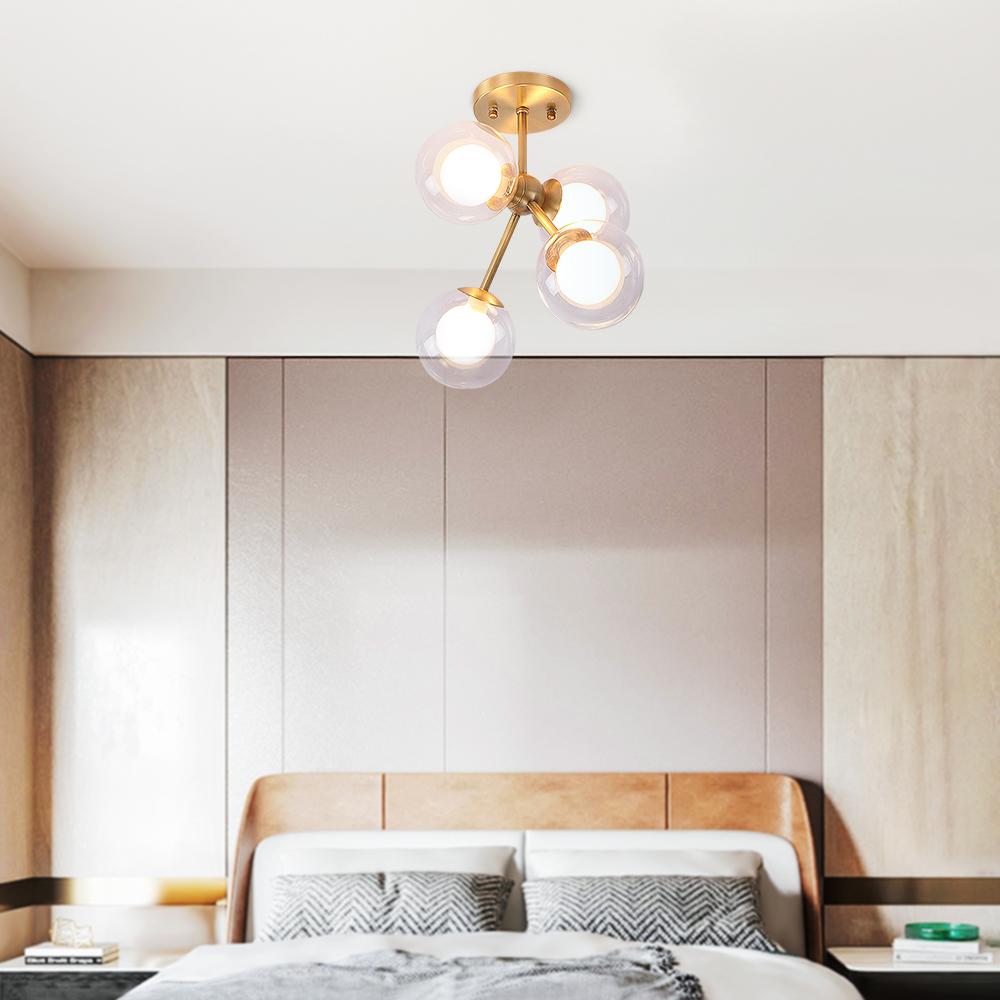 Fljotuvox Modern Bubble Metal Semi Flush Mount Ceiling Light