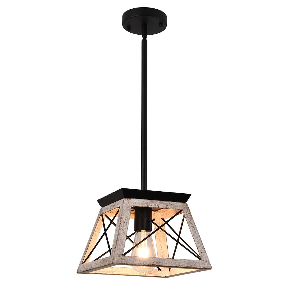Ildar Modern Farmhouse Geometric Metal Pendant Light