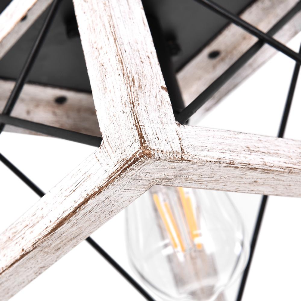 Sindri Modern Farmhouse Metal Flush Mount Light