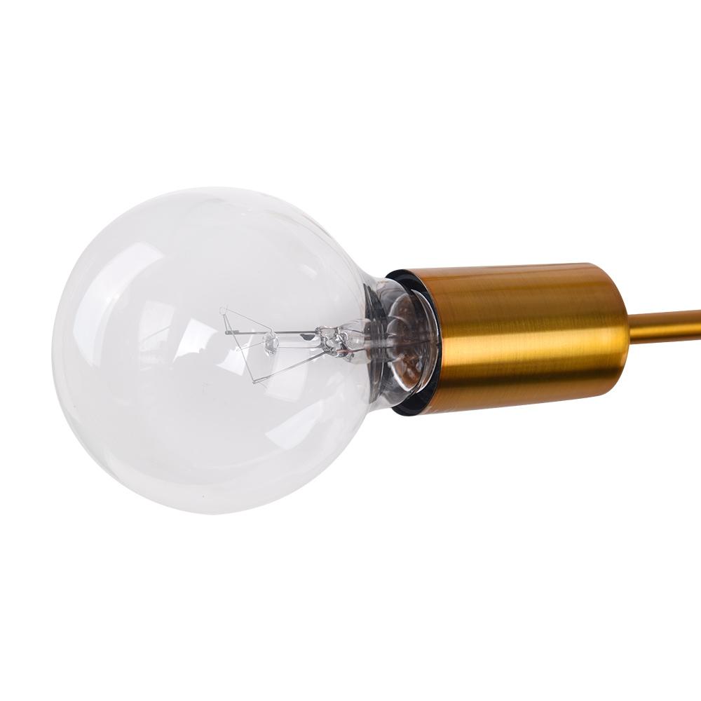 Ulfuvux Modern Globe Linear Sputnik Metal Chandelier - Lamp Copper