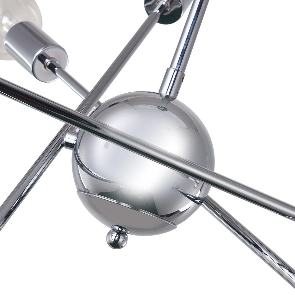 Ulfuvux Modern Globe Linear Sputnik Metal Chandelier - Lamp Copper