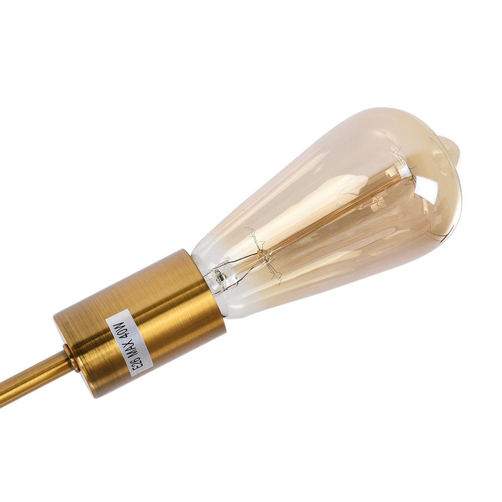 Qvistunix Modern Industrial Sputnik Metal Semi Flush Light