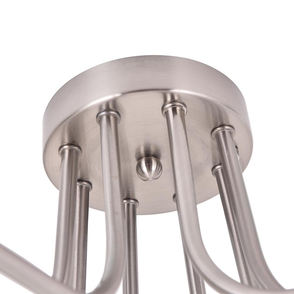 Qvistunix Modern Industrial Sputnik Metal Semi Flush Light