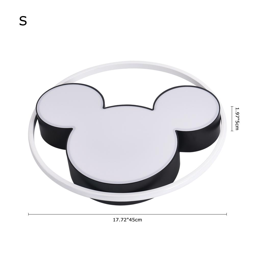 Lunira Modern Mickey Design Metal LED Flush Ceiling Light