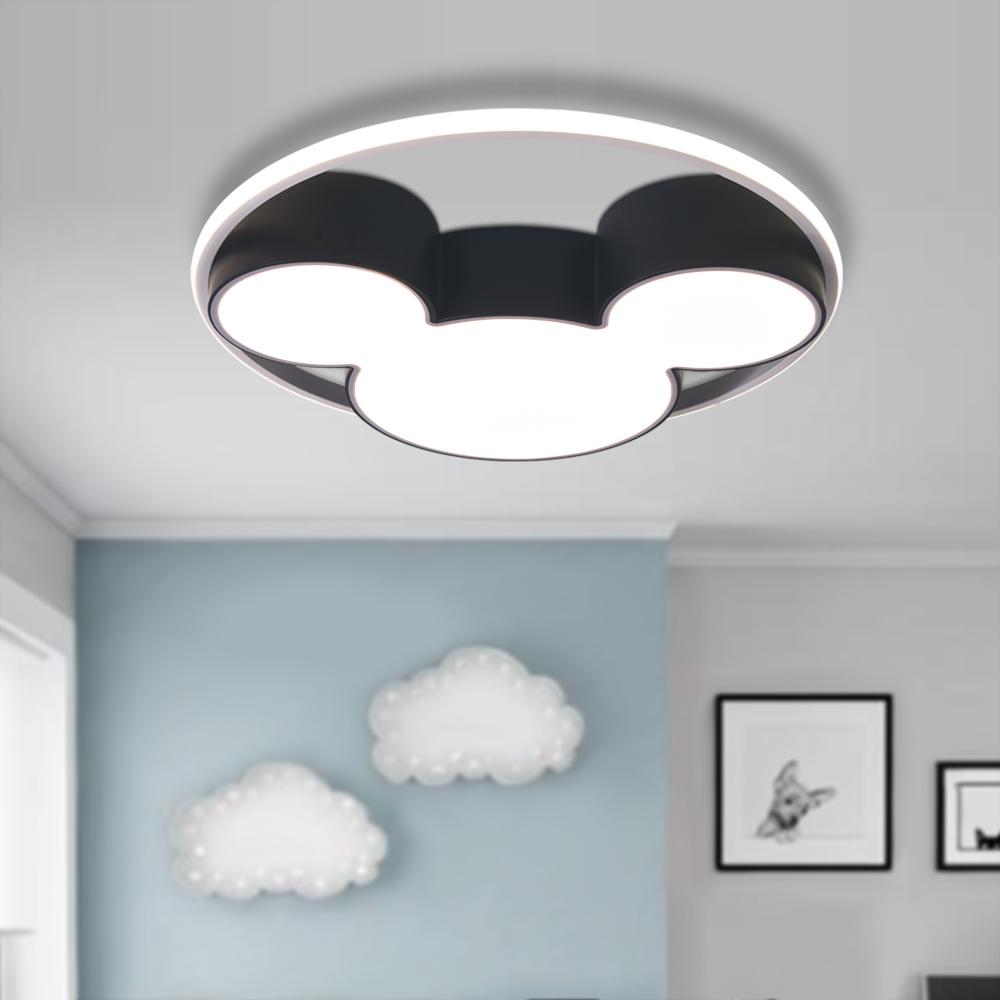 Lunira Modern Mickey Design Metal LED Flush Ceiling Light