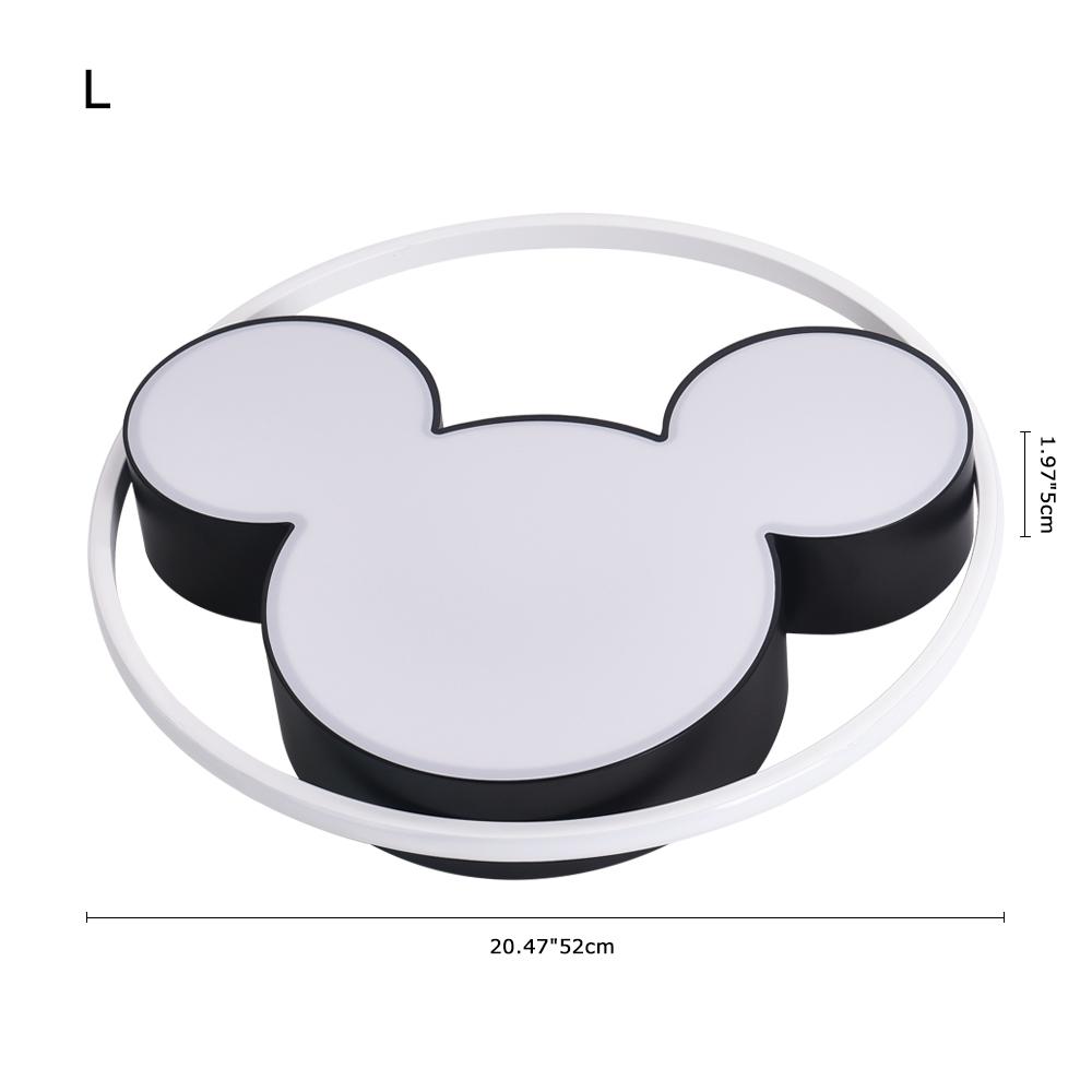 Lunira Modern Mickey Design Metal LED Flush Ceiling Light