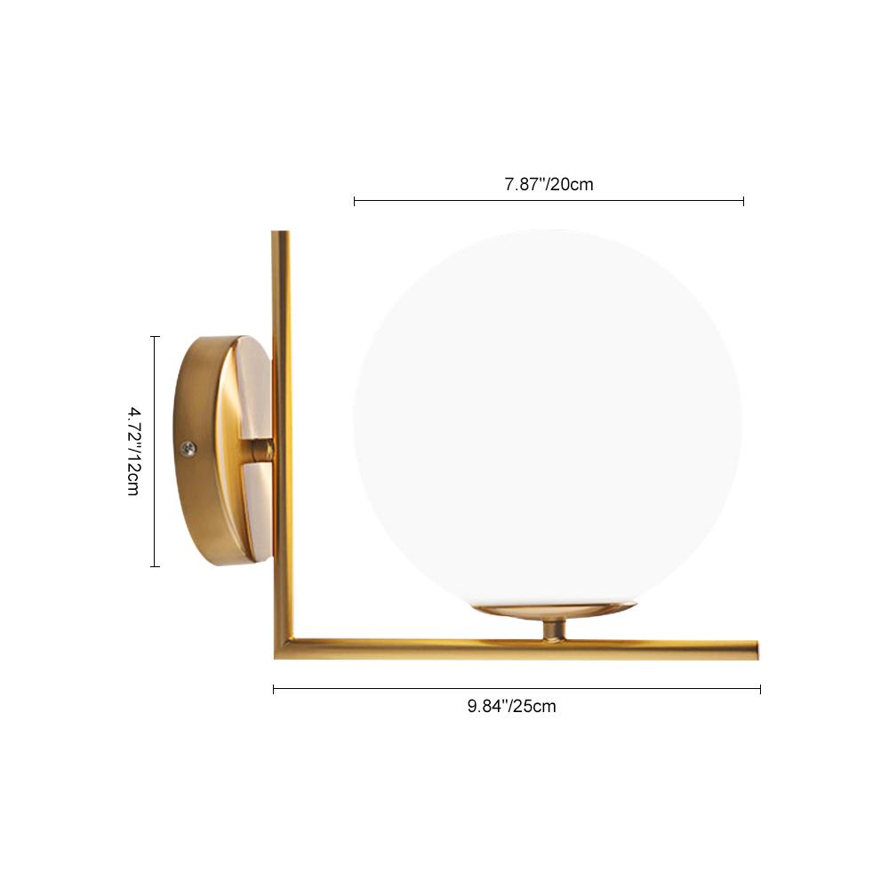Xanthic Modern Mid-Century Metal Wall Sconce