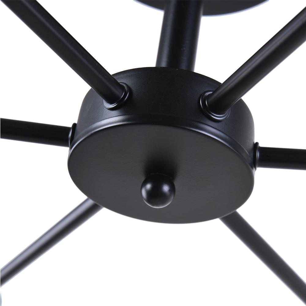 Xyla Modern Mid-Century Sputnik Metal Semi Flush Light