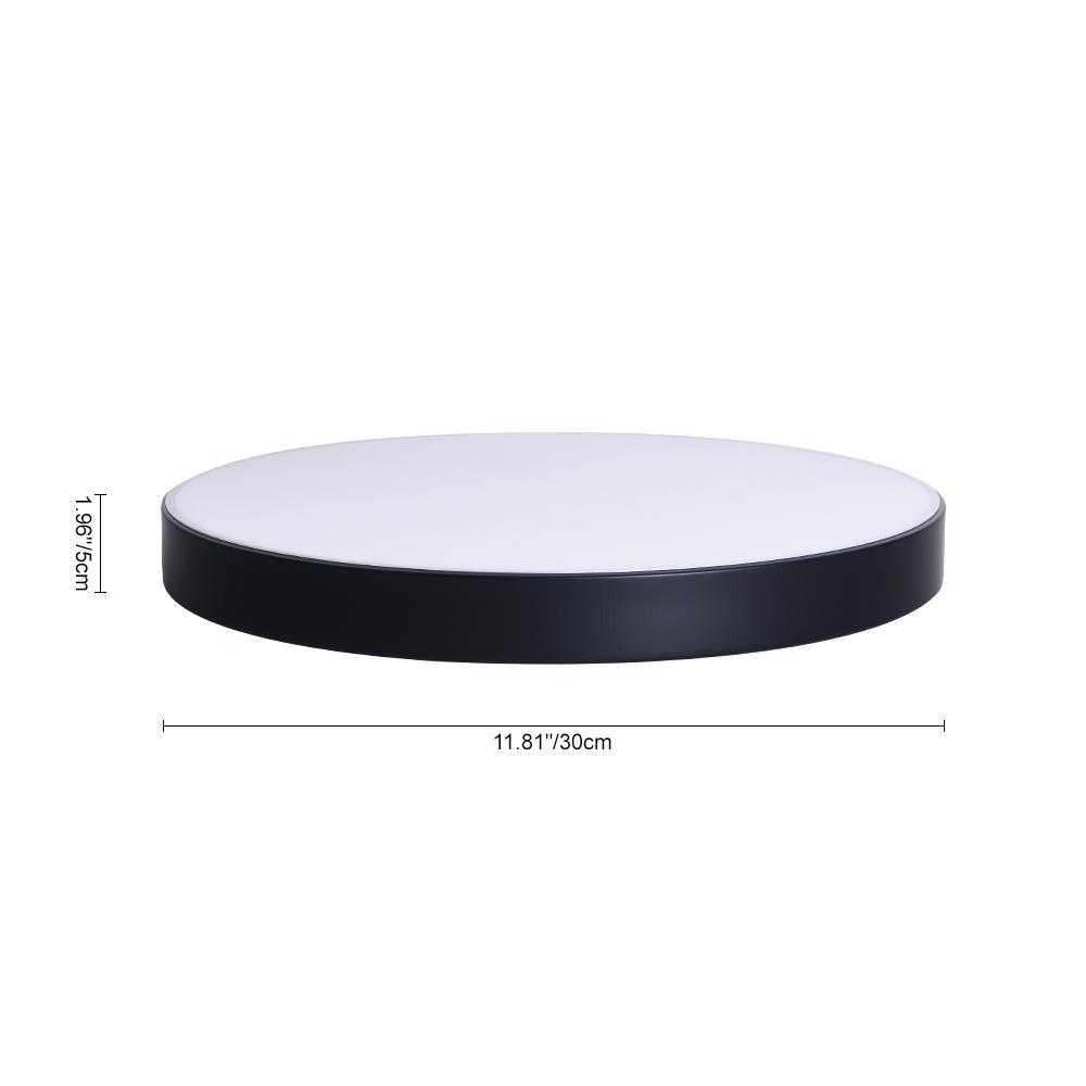 Kveld Minimalist Metal Drum Flush Mount Ceiling Light - Lamp Copper