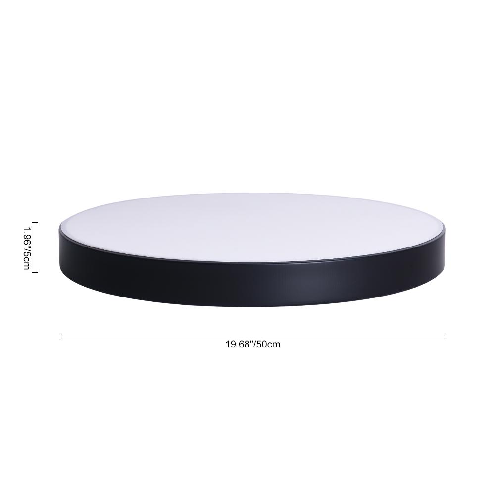 Kveld Minimalist Metal Drum Flush Mount Ceiling Light - Lamp Copper