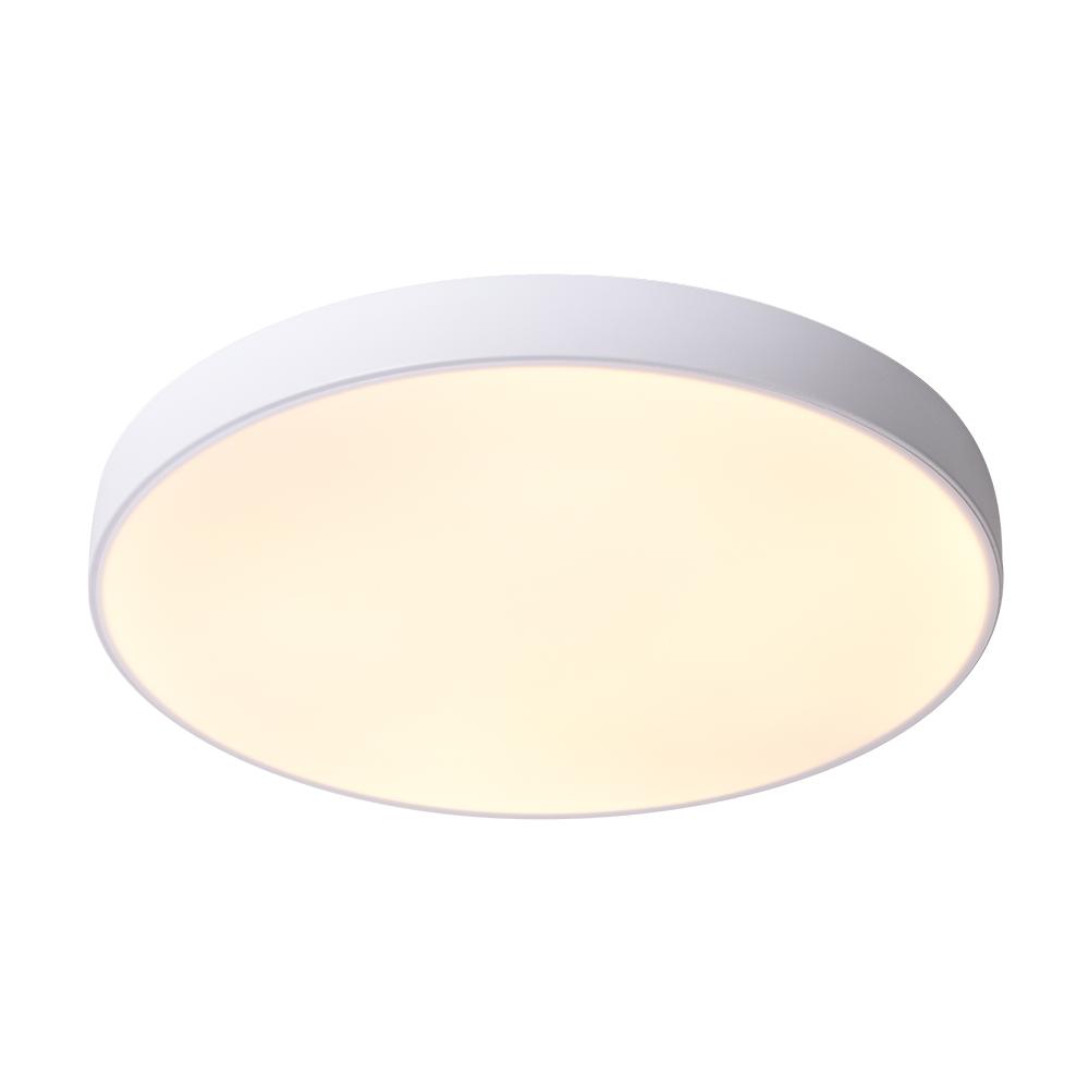 Kveld Minimalist Metal Drum Flush Mount Ceiling Light - Lamp Copper
