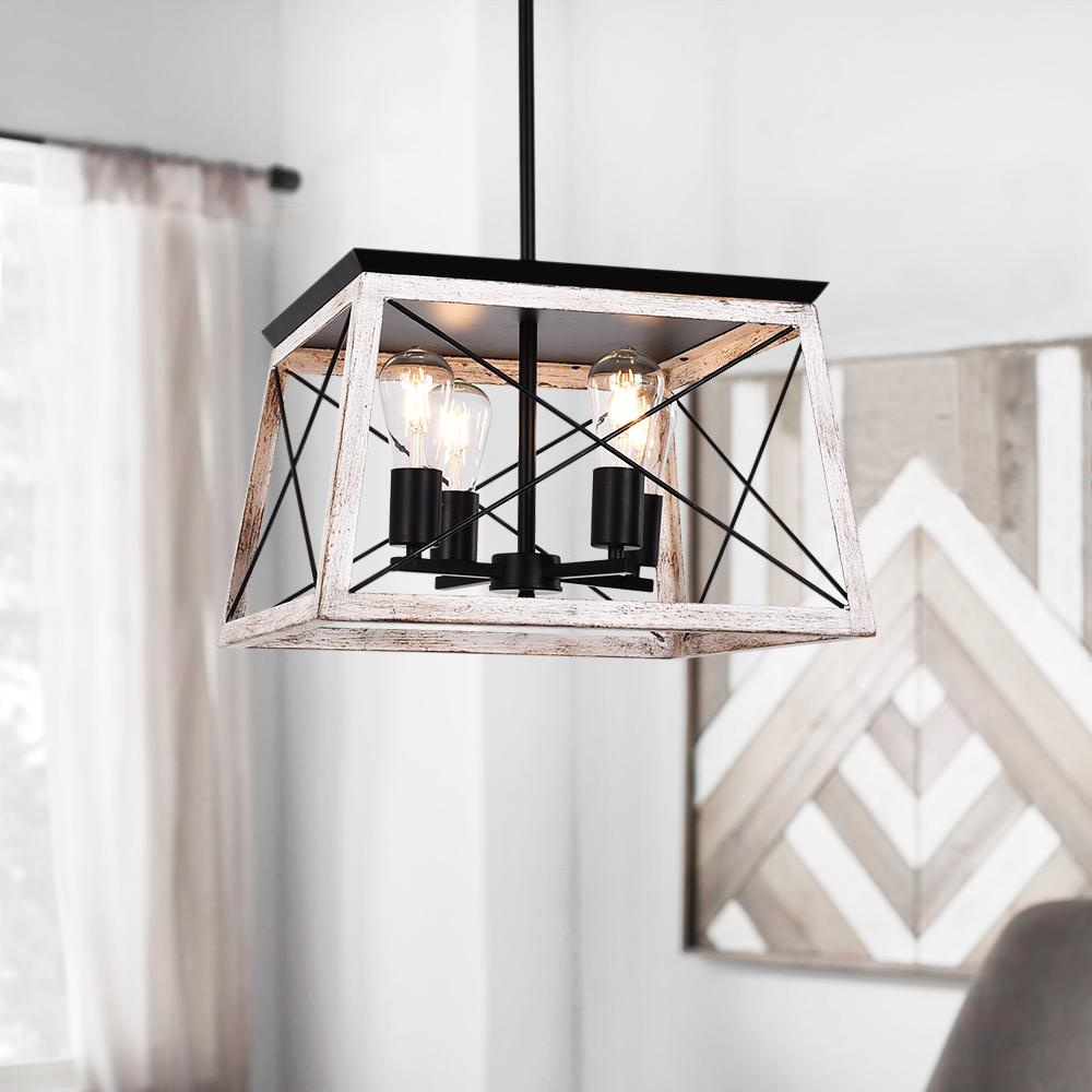 Eolius Modern Rustic Lantern Metal Chandelier