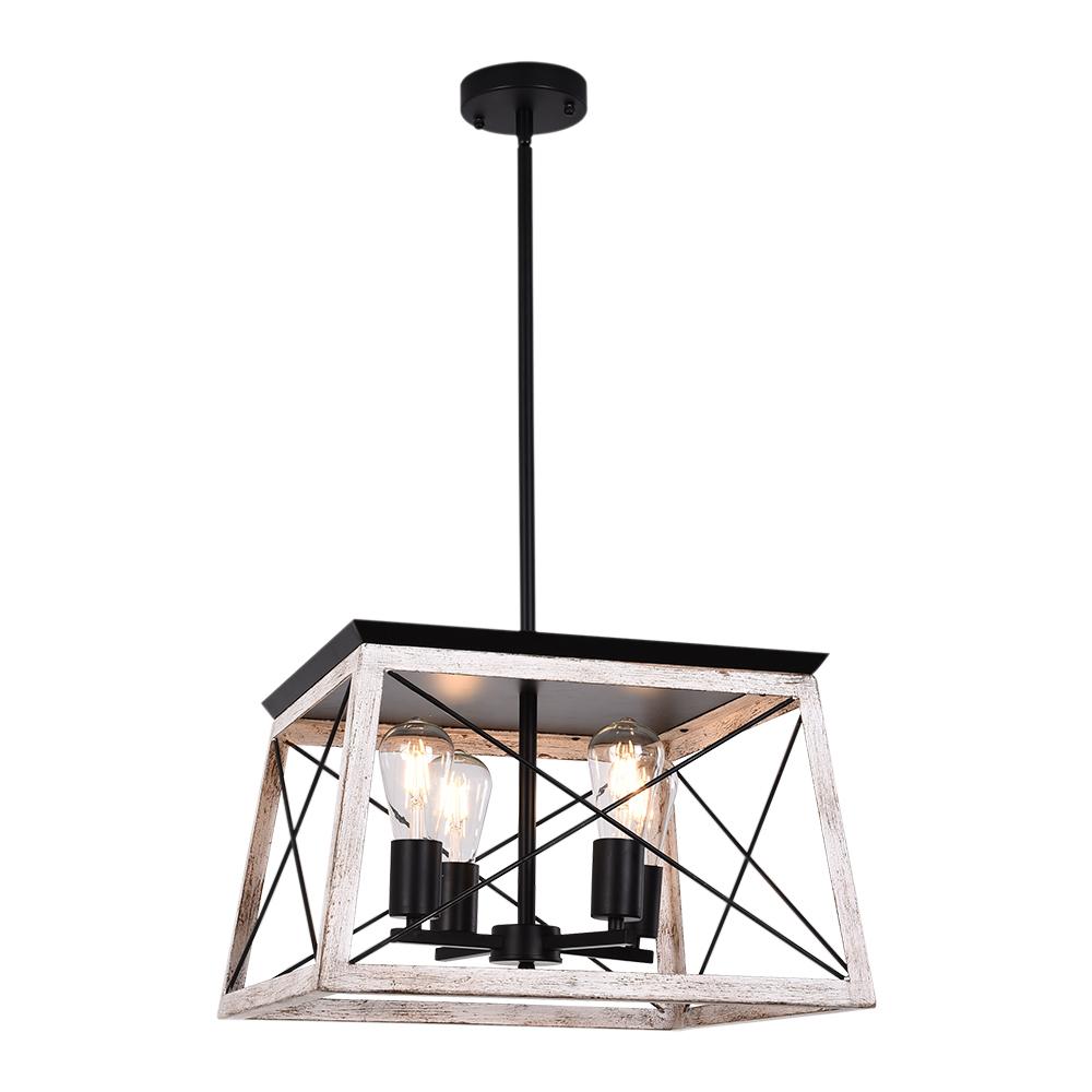 Eolius Modern Rustic Lantern Metal Chandelier