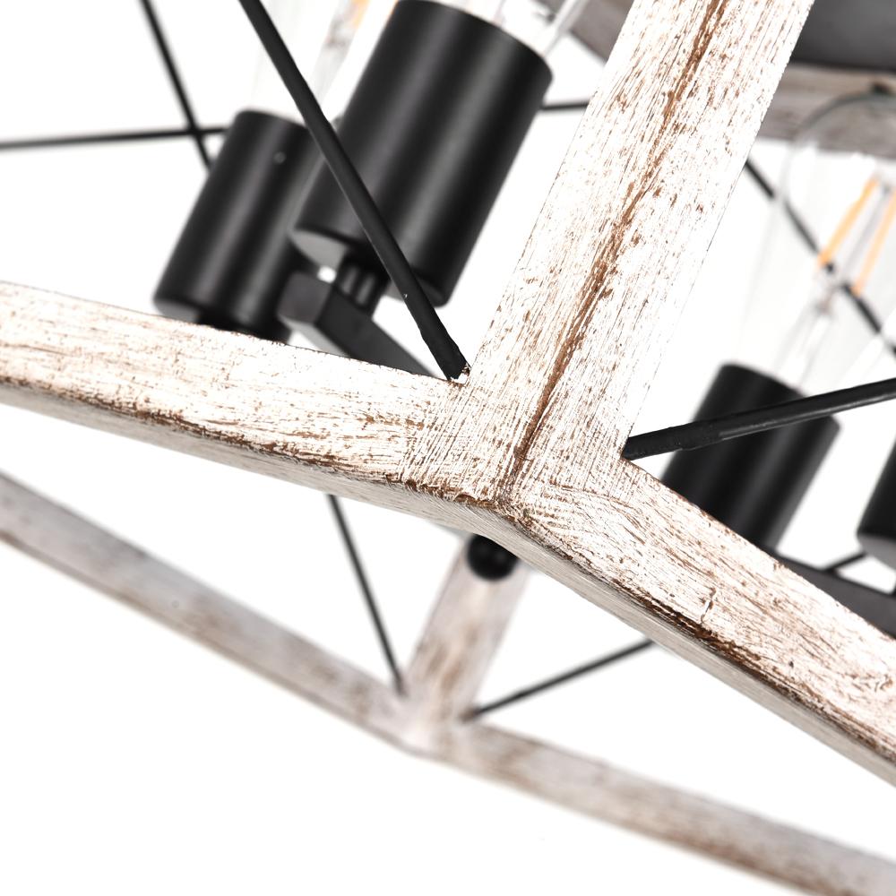 Eolius Modern Rustic Lantern Metal Chandelier