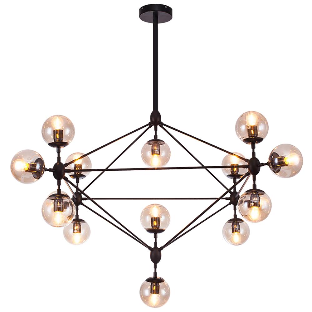 Kvennlig Modern Statement Geometric Metal Chandelier