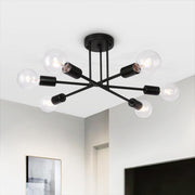 Mjolkuli Minimalist Sputnik Metal Semi Flush Chandelier
