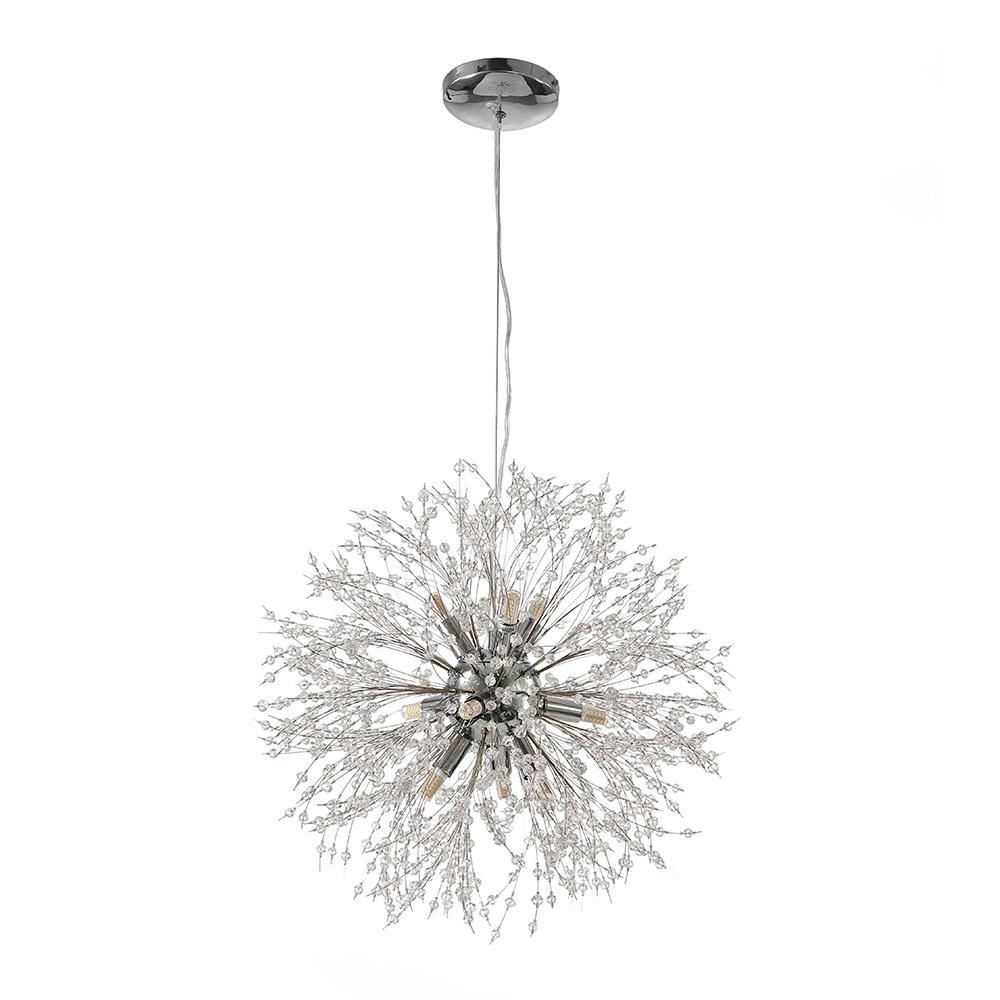 Alvsang Dandelion Crystal Metal Chandelier