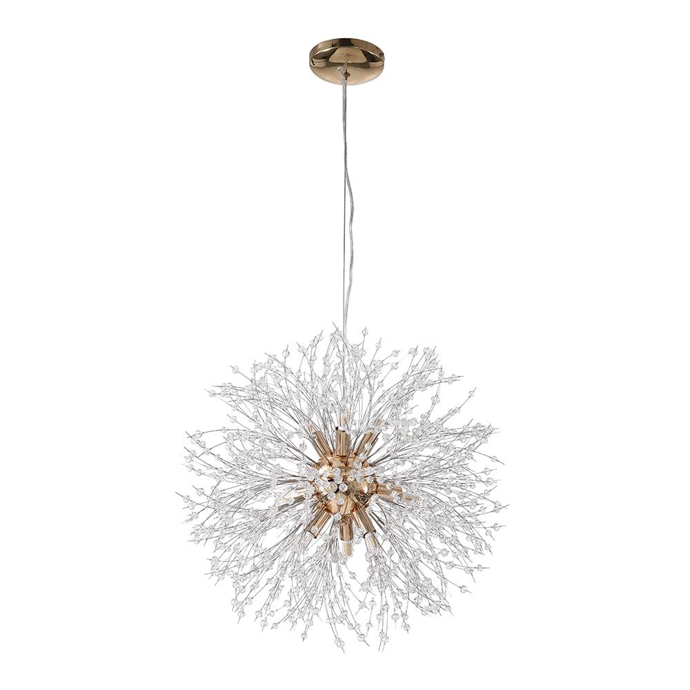 Alvsang Dandelion Crystal Metal Chandelier