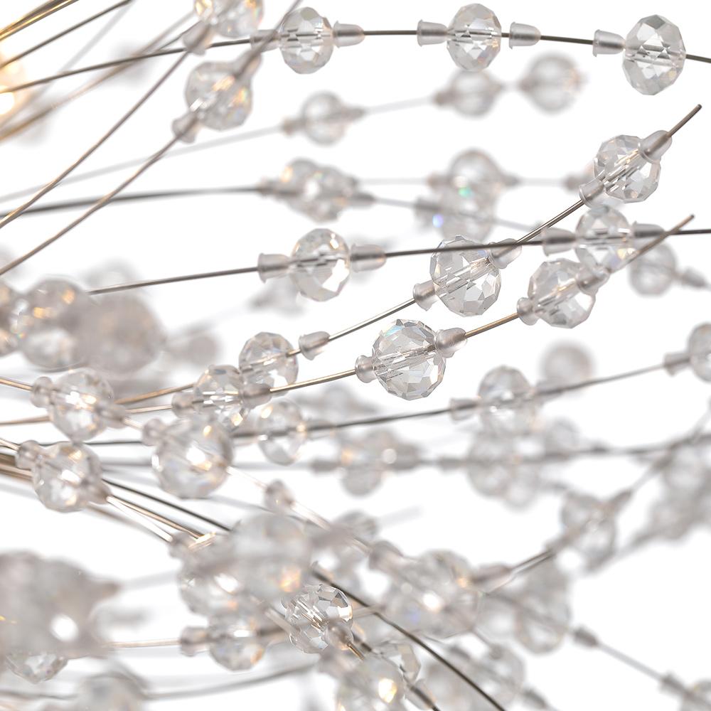 Alvsang Dandelion Crystal Metal Chandelier