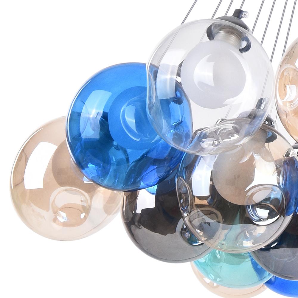 Wægnuli Unique Multi-Color Glass Chandelier