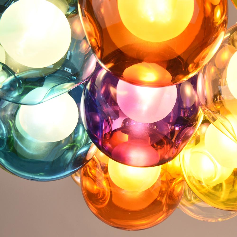 Wægnuli Unique Multi-Color Glass Chandelier