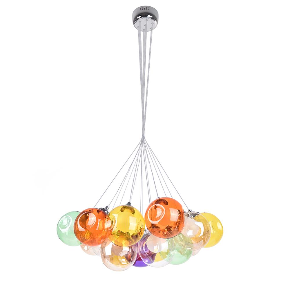Wægnuli Unique Multi-Color Glass Chandelier