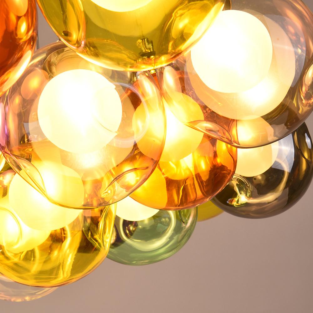 Wægnuli Unique Multi-Color Glass Chandelier