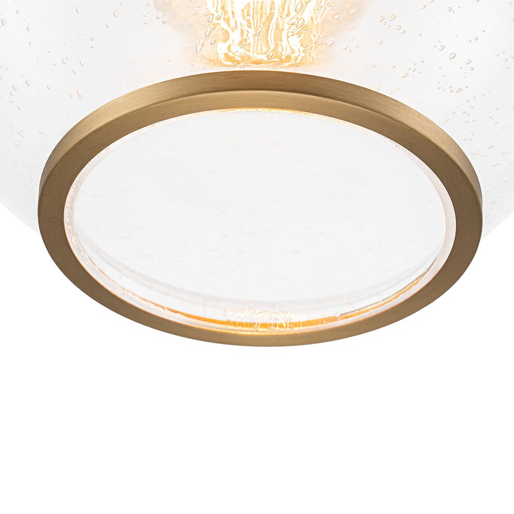 Kvennunix Corded Seeded Globe Glass Pendant Light